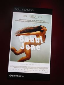Bobbi Jene poster at the Quad Cinema